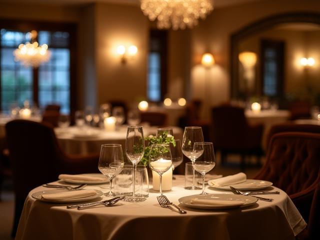 Elegant dining area interior of Kapana Kitchen.